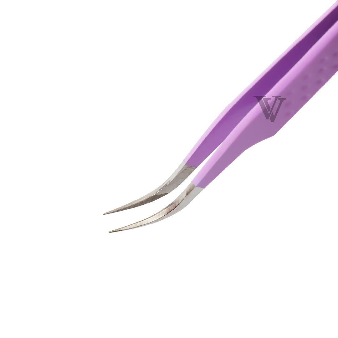 VV-01 Fiber Tip Tweezers for Volume Eyelash Extensions SC - VAVALASH