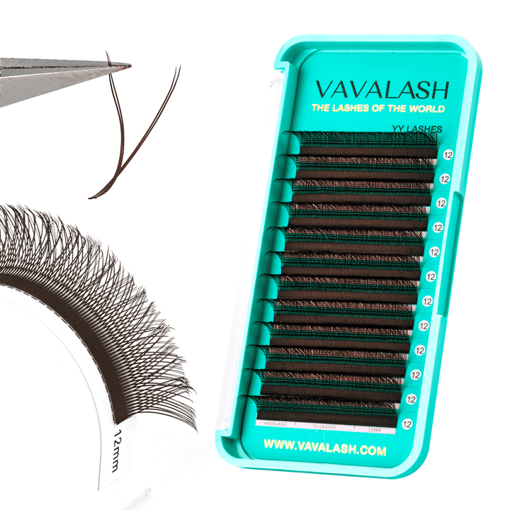 Brown YY Lash Extensions Volume Premade Fan