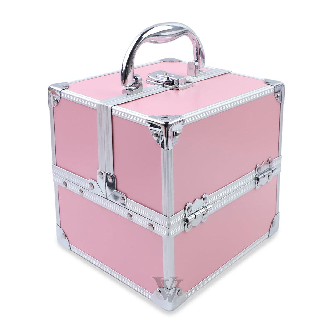 Deluxe Aluminum Alloy Small Pink Eyelash Kit Case