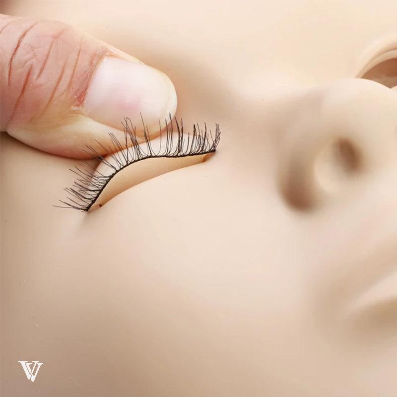 Eyelash Extensions Mannequin and Eyelids Training Combo Pack - VAVALASH