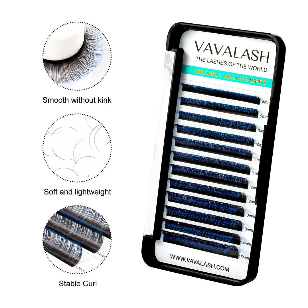 Ombre Colored Lash Individual Premium Eyelash Extensions 0.07mm - VAVALASH