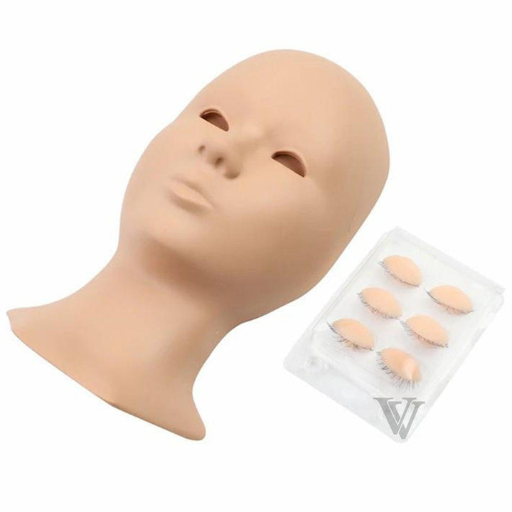 Eyelash Extensions Mannequin and Eyelids Training Combo Pack - VAVALASH