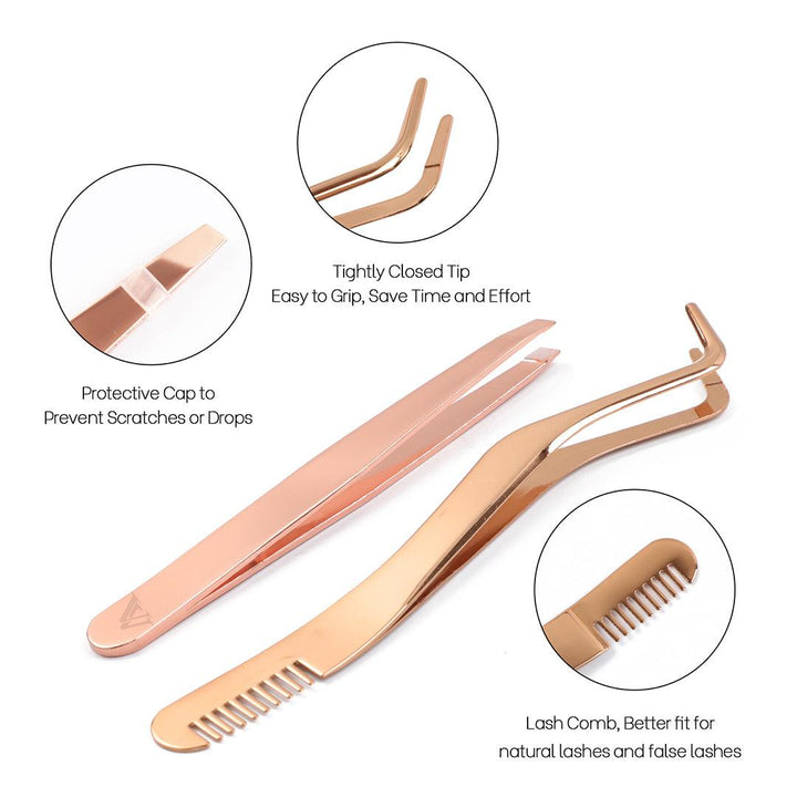 Lash Tweezers Comb For Cluster Lashes