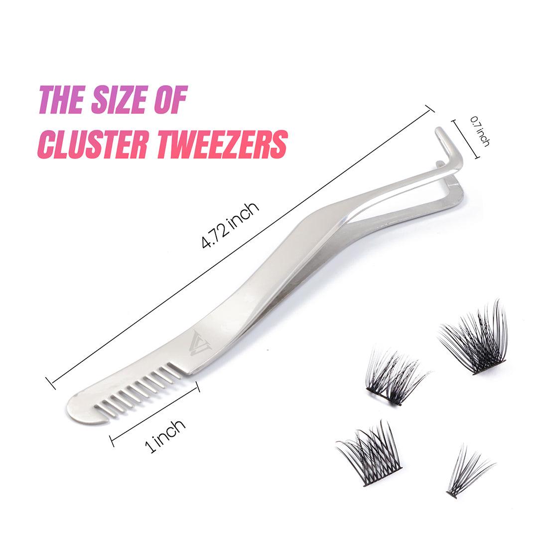 Lash Tweezers Comb For Cluster Lashes