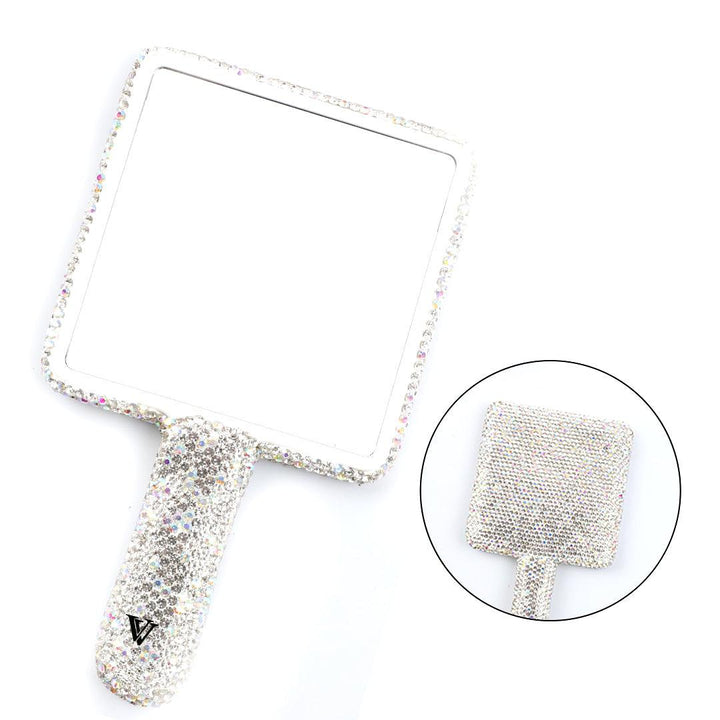 Handheld Luxury Diamond Mirror for Eyelash Extensions