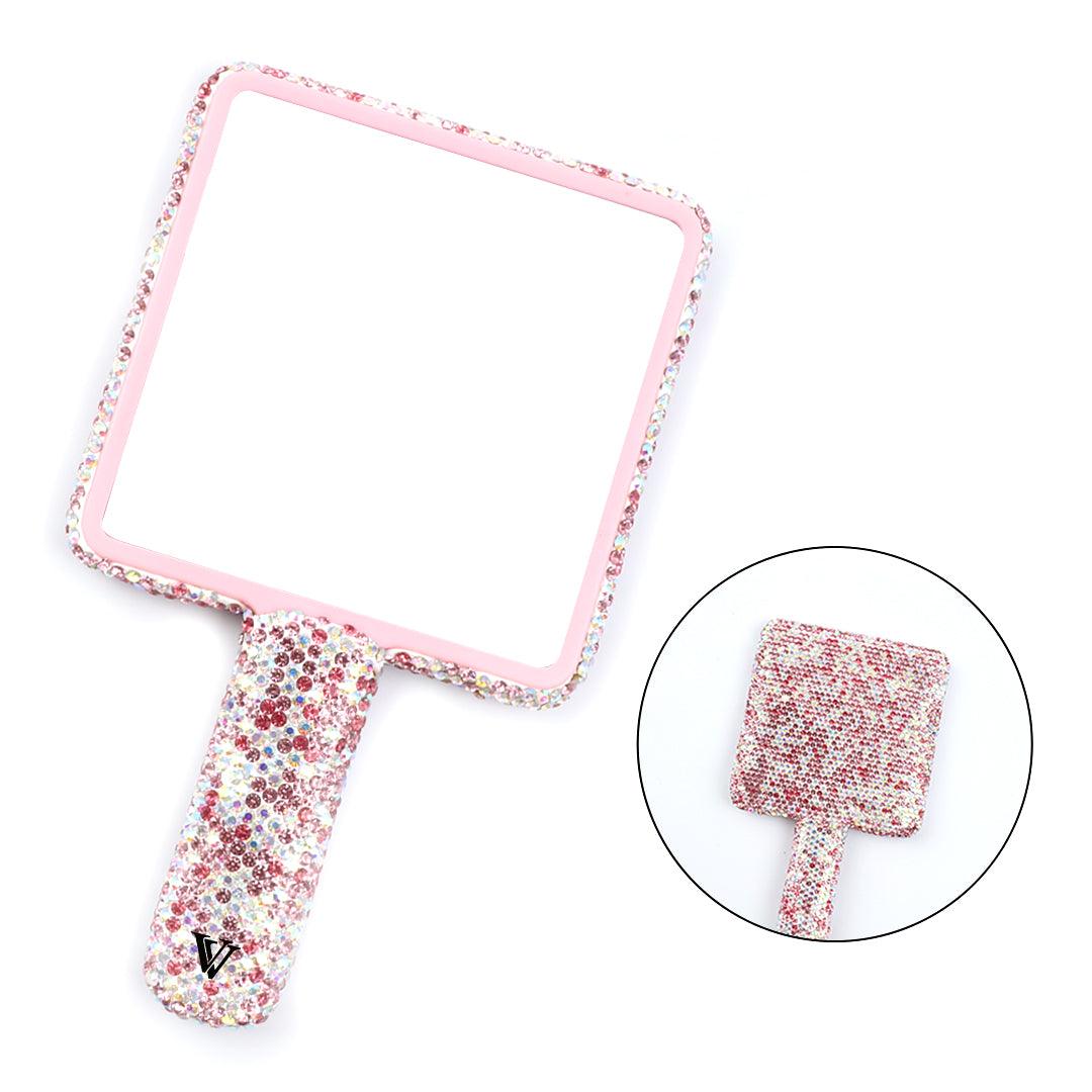 Handheld Luxury Diamond Mirror for Eyelash Extensions