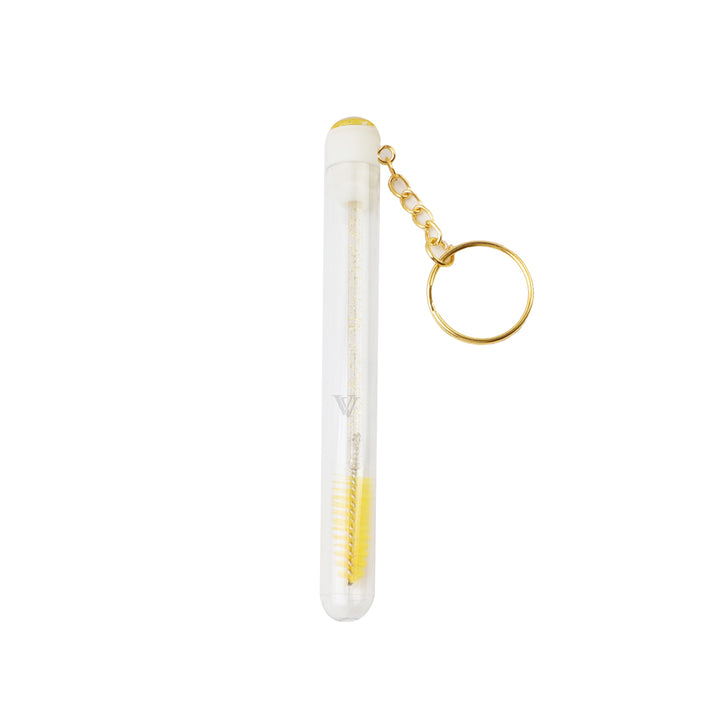 Diamond Bottle Glitter Mascara Brushes With Ring
