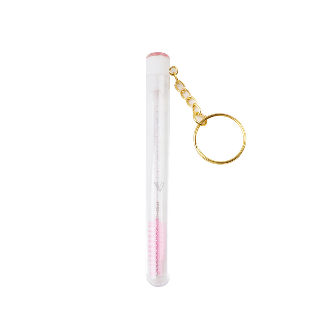 Diamond Bottle Glitter Mascara Brushes With Ring