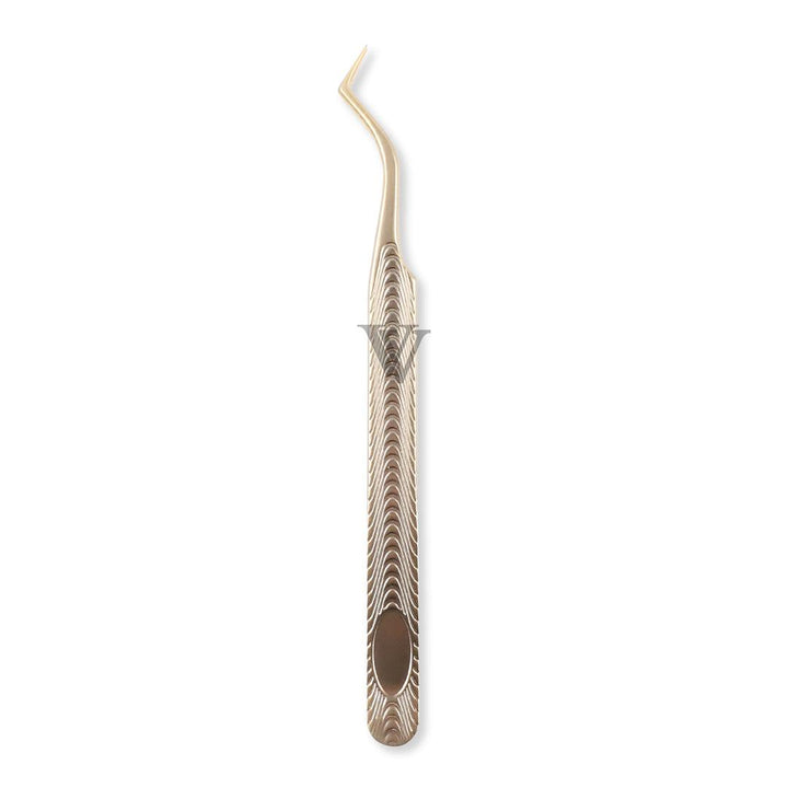 VF-03 Penguin Inner Corner Champagne Gold Lash Tweezers - VAVALASH